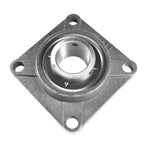 HQRP 2-Pack UCF211-32 Pillow Block Bearing 2-inch Bore, 4-Bolt Flange Mounted, Solid Base, Self-Alignment, Square