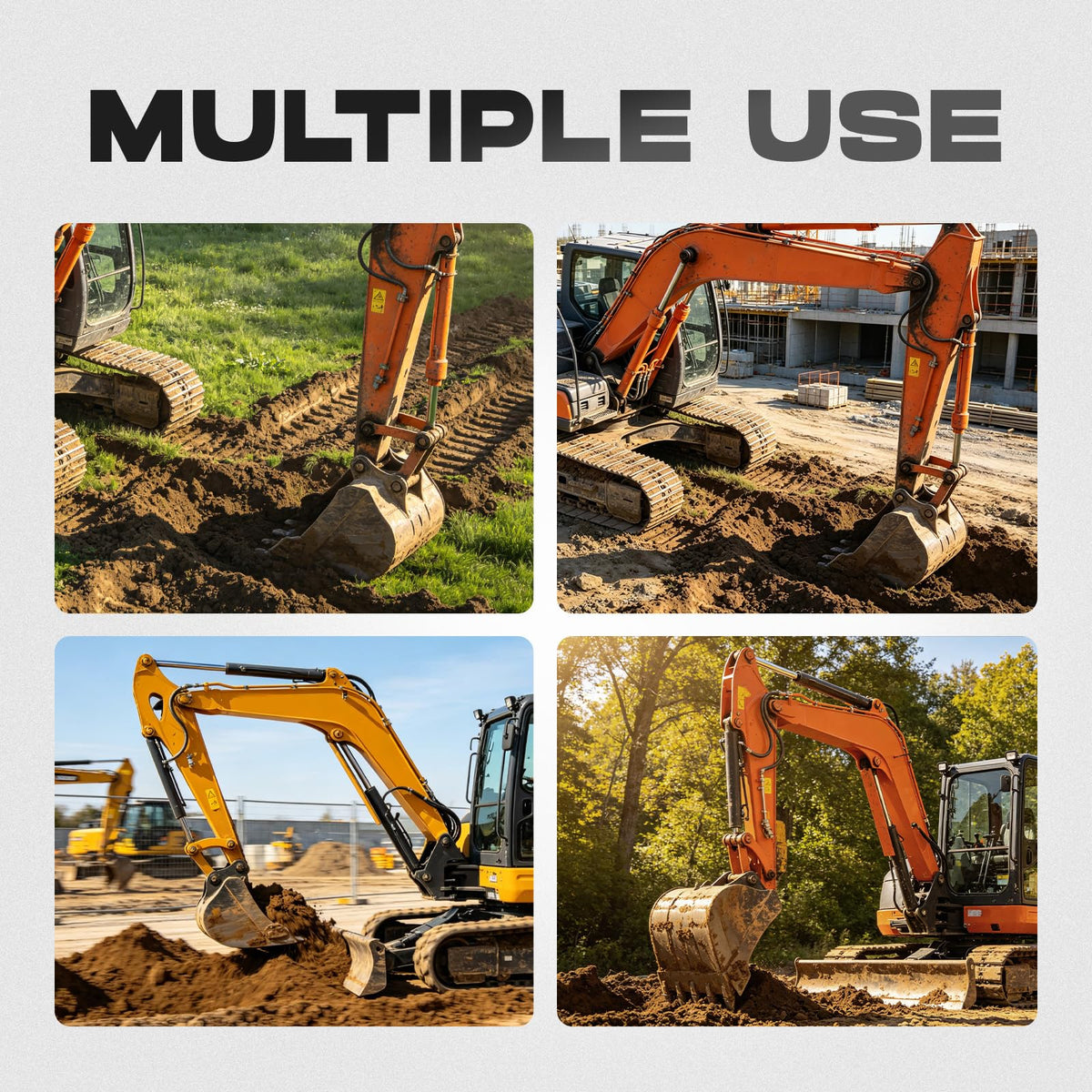 ALMULOO Quick Attach Bucket Ears Attachment Plate Compatible with KX057