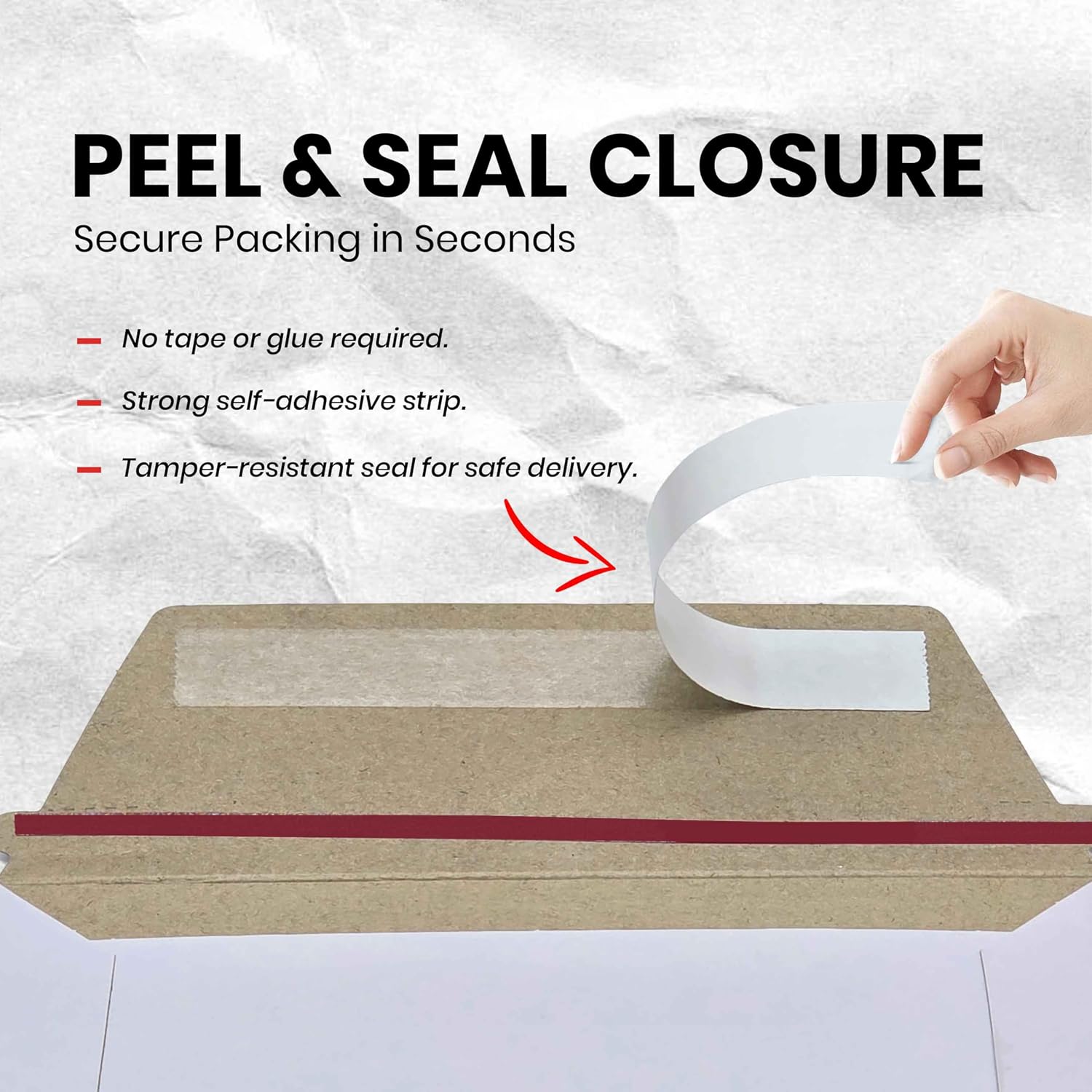 Pack Of 150, Rigid Mailers 6.5x4.5 Self Seal Photo Mailers 6.5x4.5, Stay Flat White Cardboard Shipping, Standard
