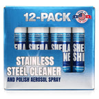 Stainless Steel Cleaner & Polish, Aerosol Spray, 12 x 10oz