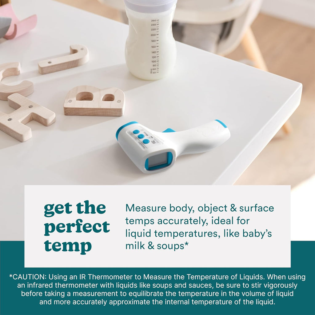 Non-Contact Infrared Forehead Thermometer, Clinically Proven Fast Accurate Results, High-Fever Alert with 4-in-1