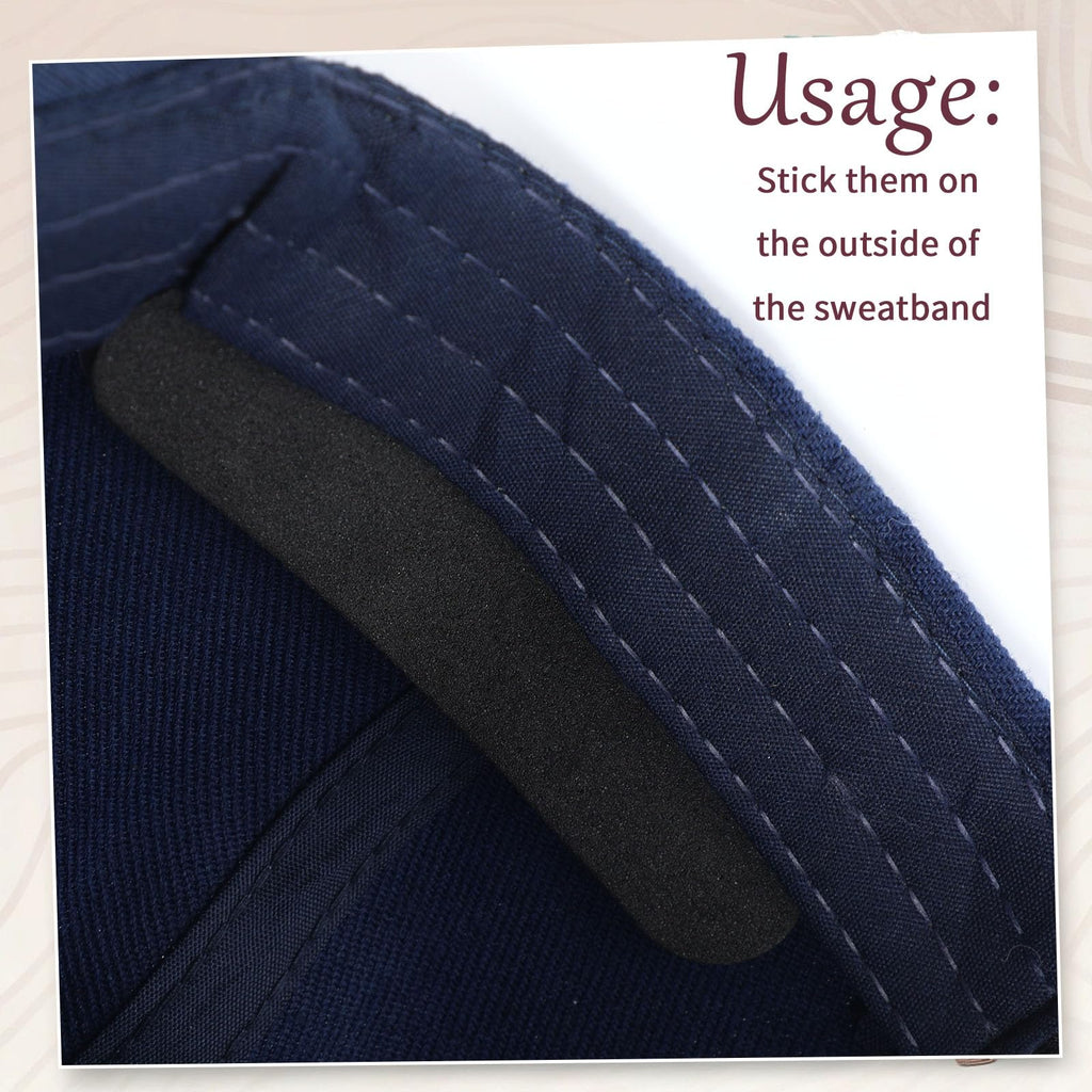23 Pcs Hat Size Reducer Foam Tape Self Adhesive,Black