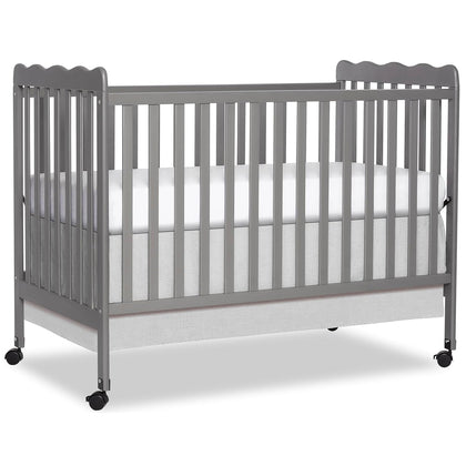 Carson Classic 3-in-1 Convertible Full-Size Baby Crib in Steel Grey, GreenGuard Gold & BSA, 4 Mattress Heights