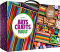 Arts and Crafts Vault - Craft Supplies Kit in a Box - Birthday Gift for Kids Ages 4 5 6 7 8 9 10 11 & 12 Year Old