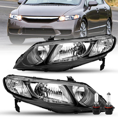 For 2006-2011 Honda Civic Sedan 4 Door Headlight Headlamp Assembly