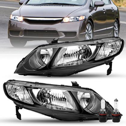 For 2006-2011 Honda Civic Sedan 4 Door Headlight Headlamp Assembly