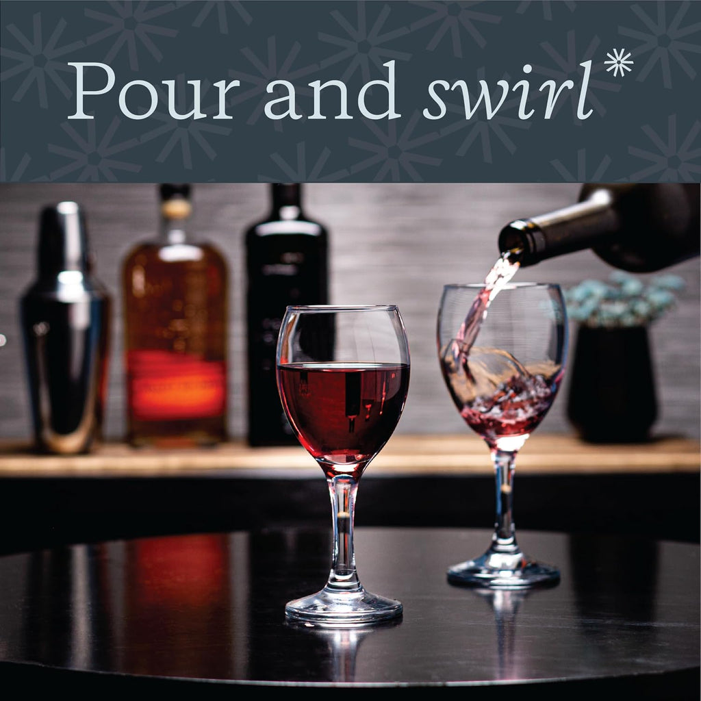 Small Wine Glasses Set of 6, Thin Stem Copas De Vino, 8.5 Oz