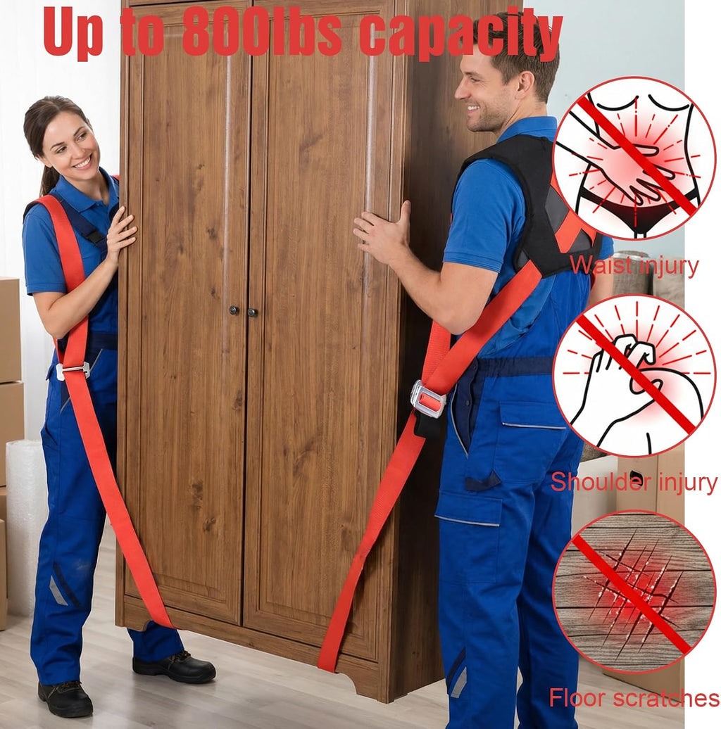 Moving Straps 2-Person Lifting and Moving System Transporting Heavy Objects up to 880lbs Efficiently Safely Suitable