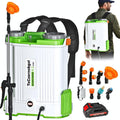 Backpack Sprayer with 2.6Ah Rechargeable Battery, Electric Weed Sprayer | Battery Powered Sprayer, 4.2-Gallon Power