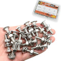 15 Sets 1/4"-20 x1-1/4 Carriage Bolts Round Head Square Neck Screws with Hex Nuts Flat Washers Spring Lock Washers