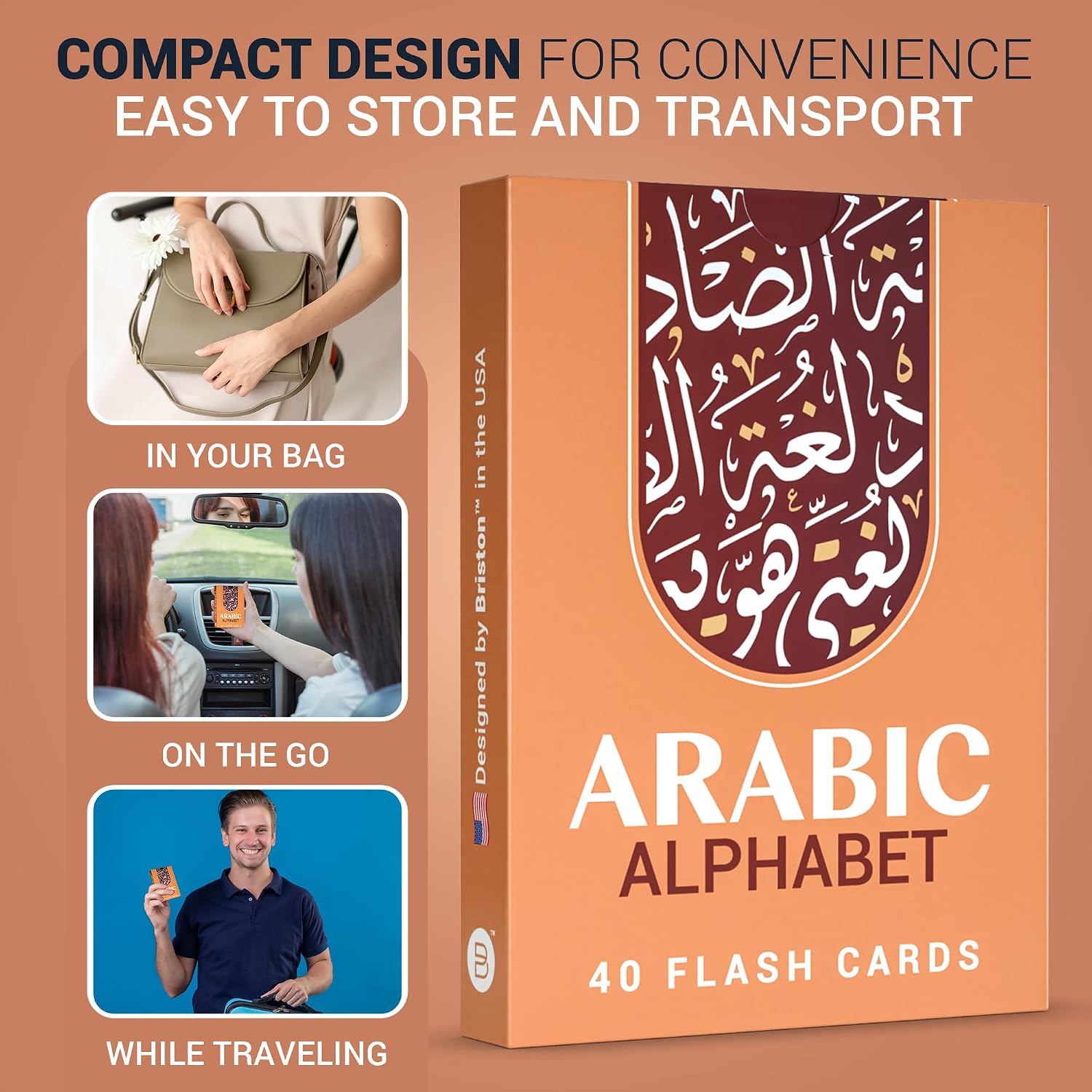 Arabic Alphabet Flash Cards with Audio – Letters & Pronunciation Guide | Back to School Arabic alphabet cards with