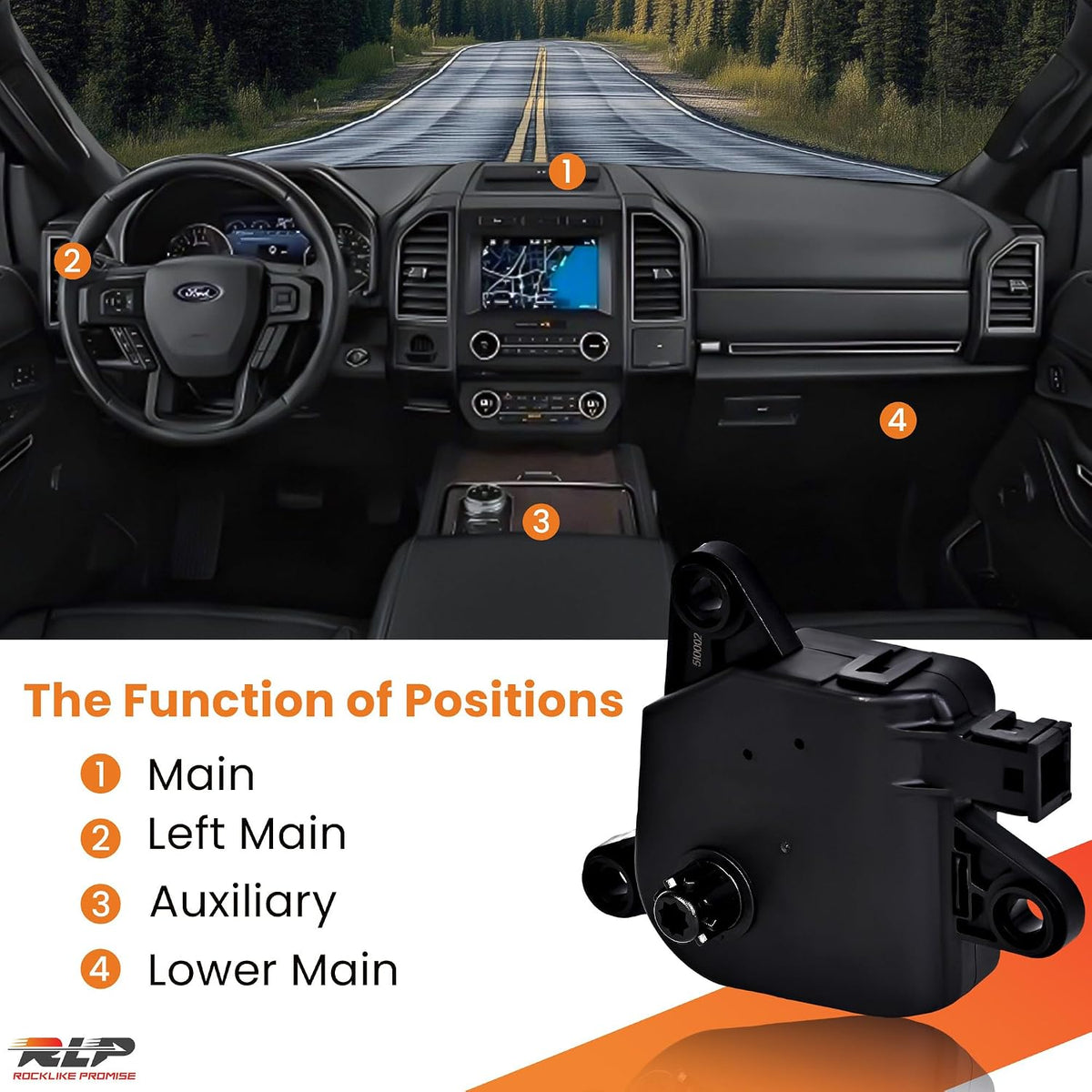 HVAC Blend Door Actuator Replaces 604-002 Fit for Dodge Ram Durango