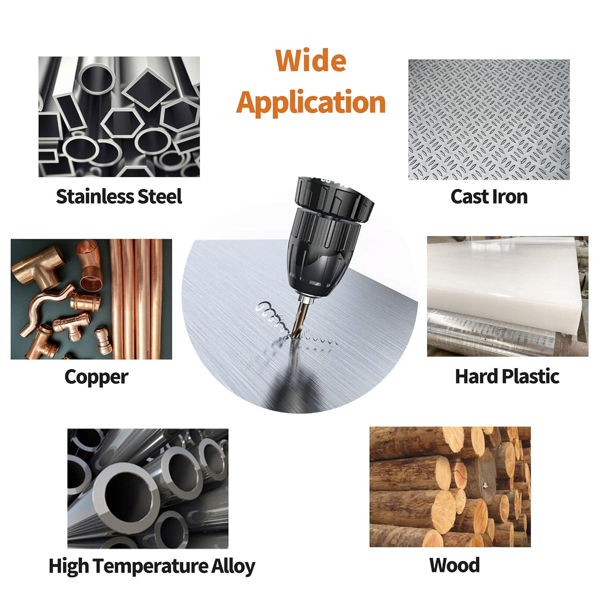 (20PCS) 3/32" Cobalt Drill Bit, HSS M35 Metal Drill Bits for Steel, Stainless Steel, Cast Iron, Hard Plastic and Wood