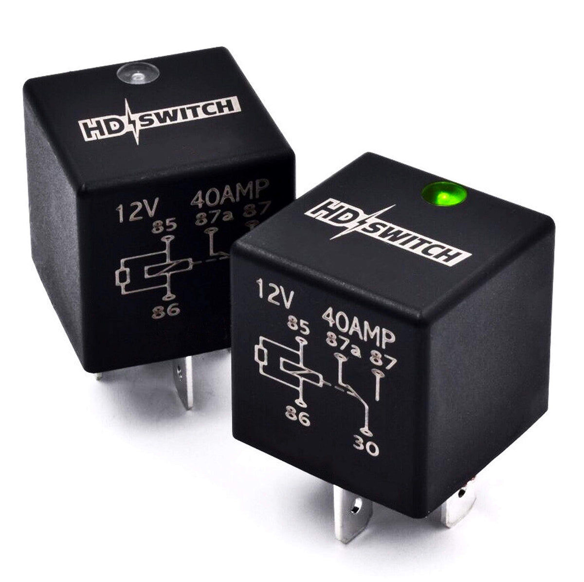 2-Pack RE68327 Waterproof 12V Relay w/LED Indicator 40A for John Deere