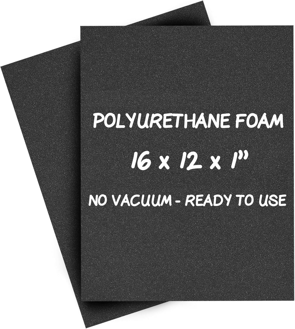 Pick and Pluck Polyurethane Foam Insert 16 × 12 × 1 Inch Thick, 2 Pack
