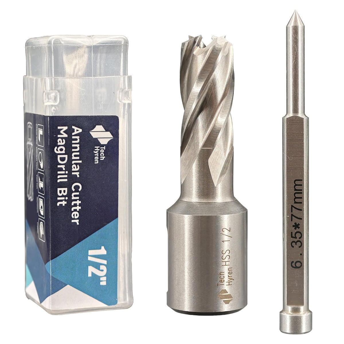 1PC M2 HSS Annular Cutter 1/2" Dia 1" Cutting Depth 3/4" Weldon Shank