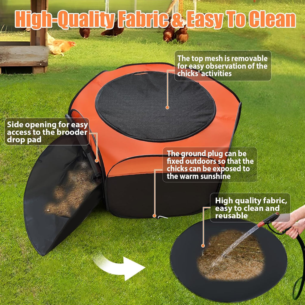 Brooder Box for Chick, Chick Starter Kit Brooder Up to 15 Chicks