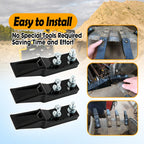 6 Pcs Digging Bucket Teeth with Flex Pins Kit Aperture 0.39in
