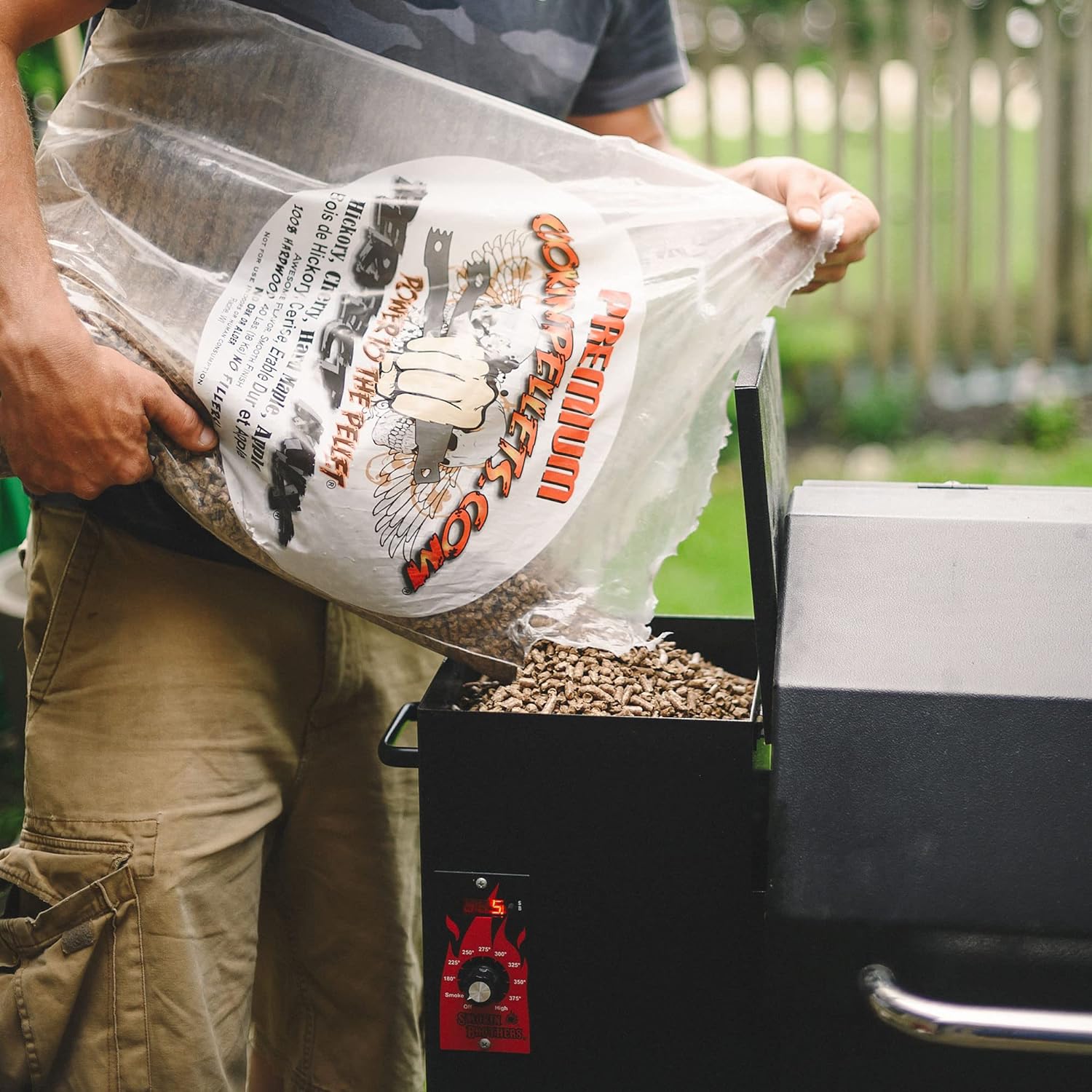 CookinPellets Perfect Mix Natural Hardwood Hickory, Cherry, Hard Maple, and Apple BBQ Grill Wood Pellets for Pellet