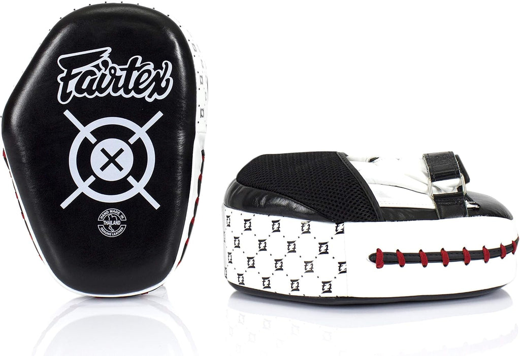 FMV11 Aero Focus Mitts, Muay Thai Boxing MMA Kickboxing Punch Pads | Genuine leather construction handmade in