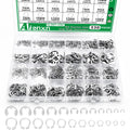 330PCS Snap Rings Kit, E Clips Kit (1.2-10MM) and C Clips Kit (3-14MM)