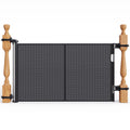 Upgraded Retractable Baby Gates for Stairs & Banister, Mesh Dog Gate Indoor, Extends to 55" Wide 33" Tall, Child