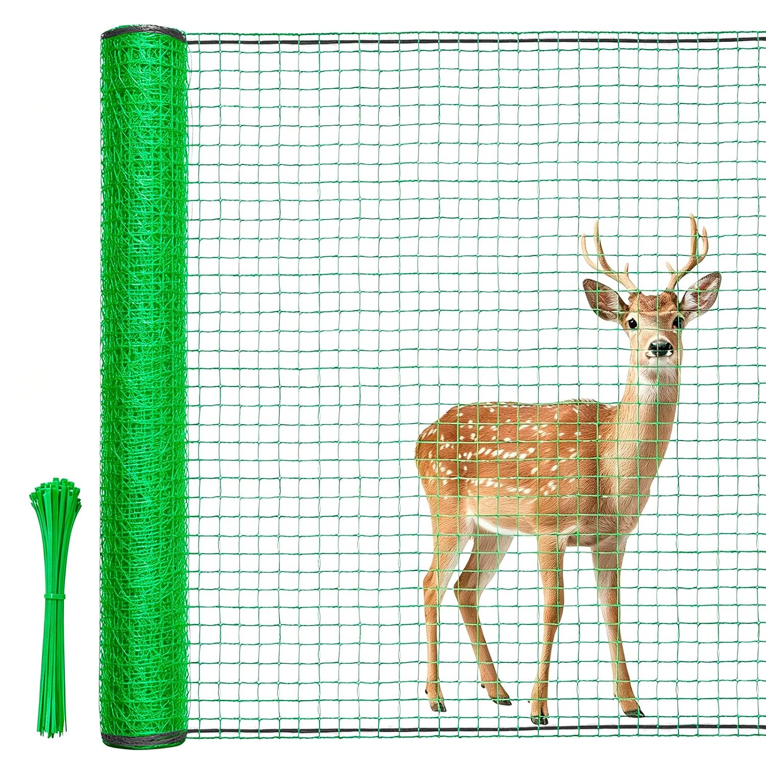 Deer Fence, Temporary Fence for Garden Outdoor Yard, 2.6 x 50 FT