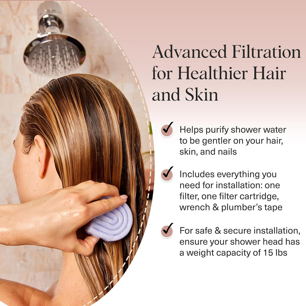 Shower Filter Head for Hard Water | Filtered Shower Head – Chrome