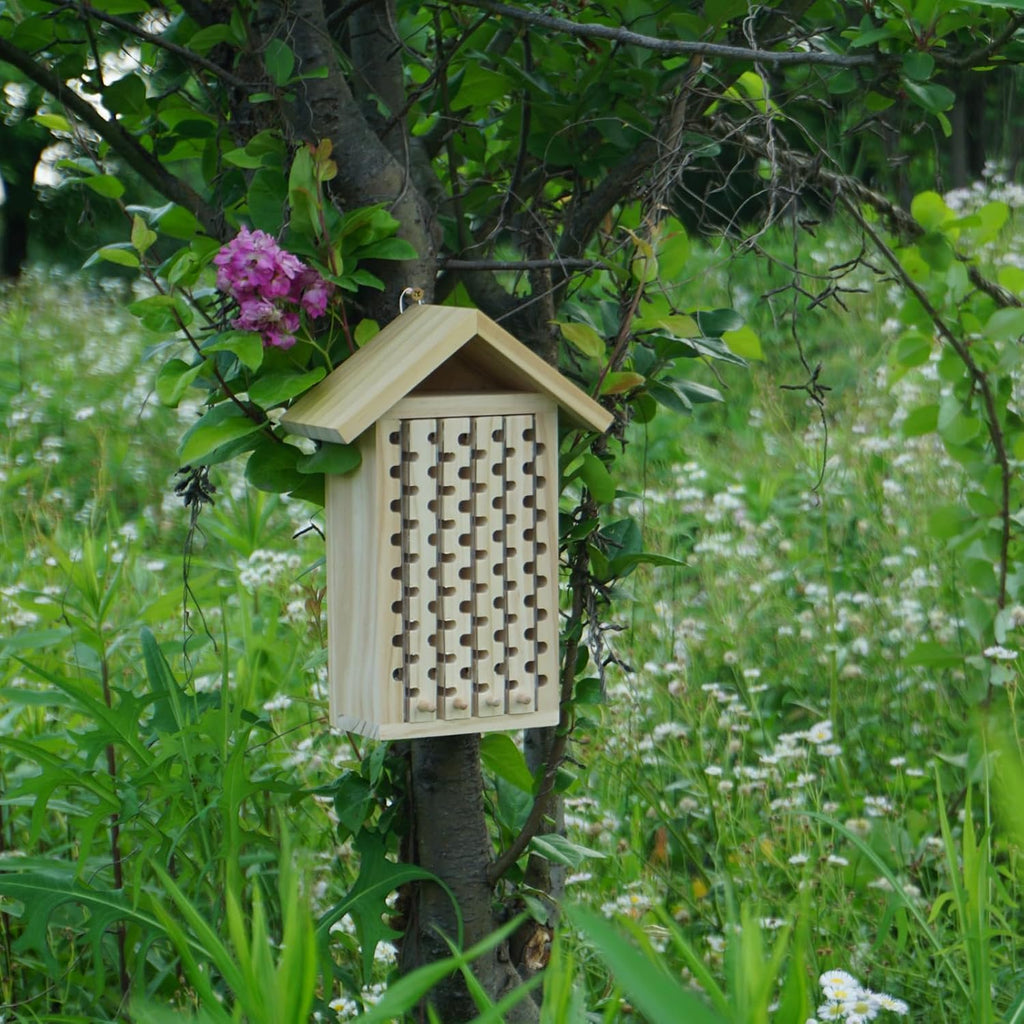 Mason Bee House,JZDF Bug Hotel,Bug Hotel,Carpenter Bee House for The Garden,Leaf Cutter Bees House