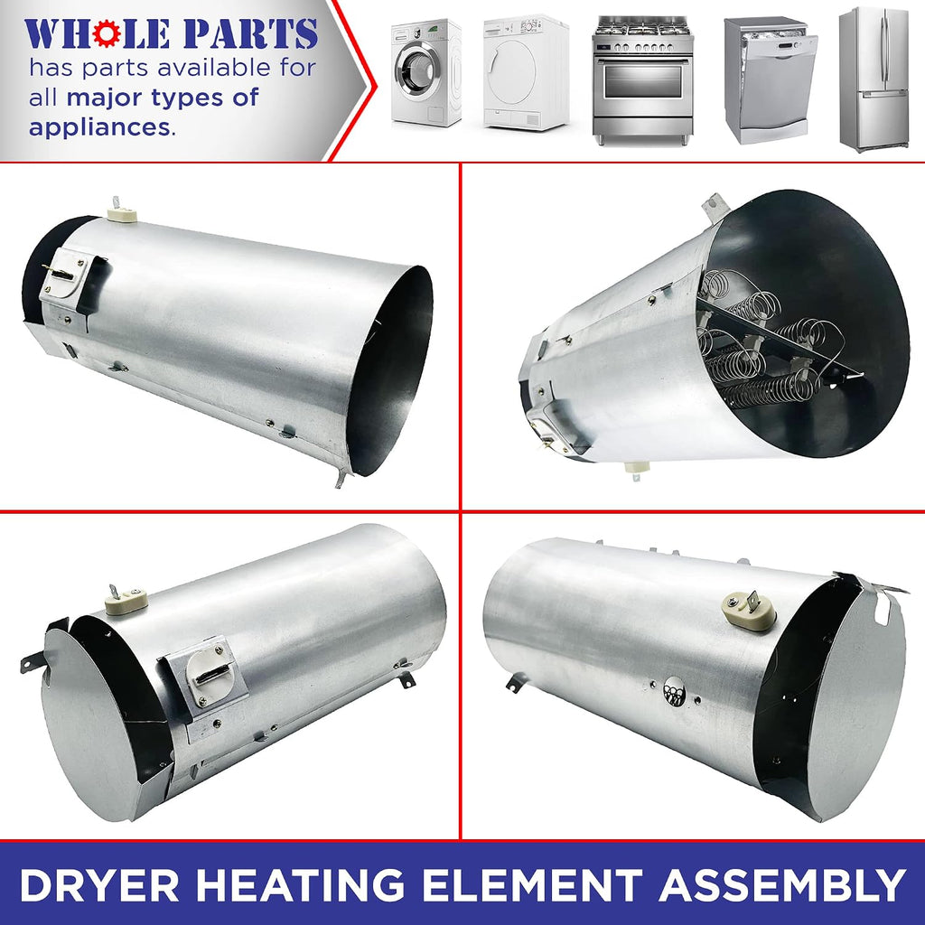 Whole Parts Upgraded Dryer Heating Element Assembly Part# WP307178
