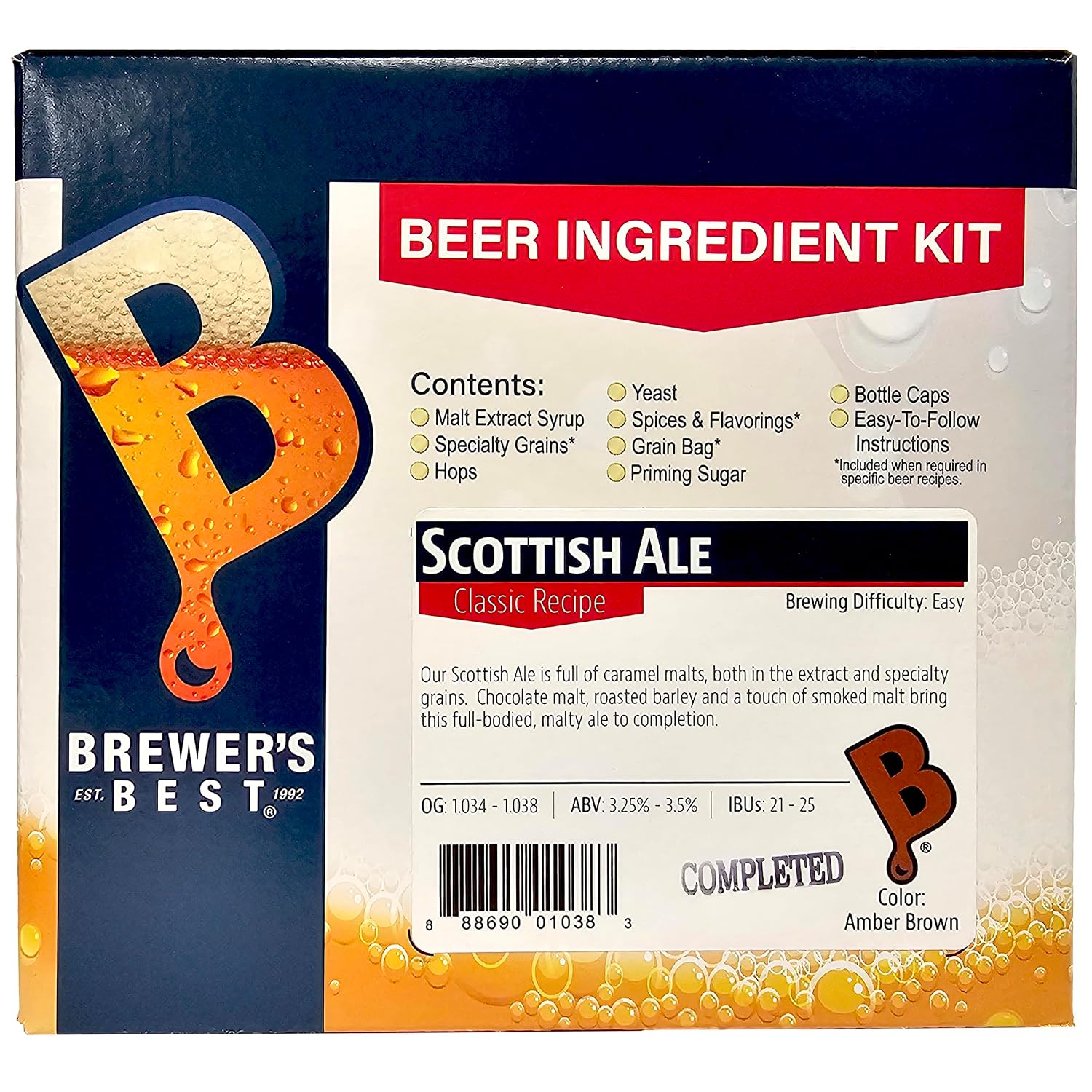 Home Brew Beer Ingredient Kit (5 Gallon), (Scottish Ale)