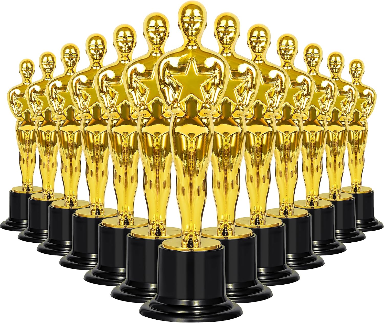Gold Award Trophy, 24 Pack 6 Inch Trophies for Party Decorations, Game Prize, Award Ceremony, Appreciation Gift