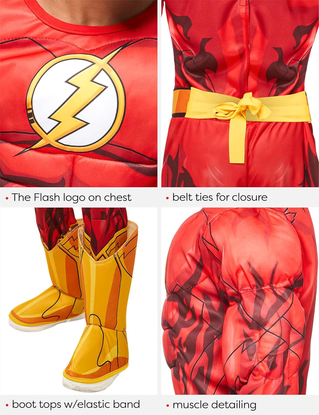 at Party City DC Comics Superheroes: The Flash Costume for Kids, Boy's Costume