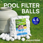 4.6 lbs Pool Filter Balls for Sand Filters, Replace 150 lbs Sand