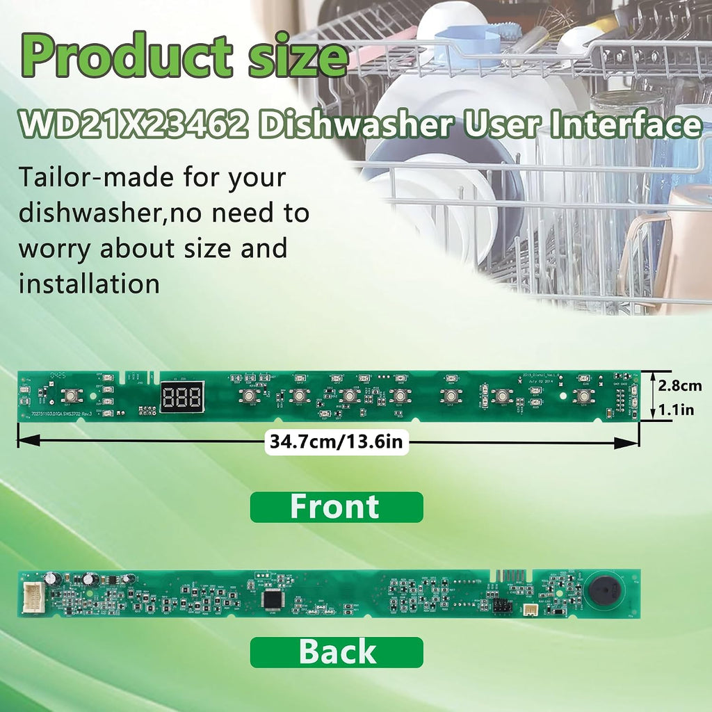 WD21X31902C WD21X23462 Dishwasher User Interface Control Board fit for GE