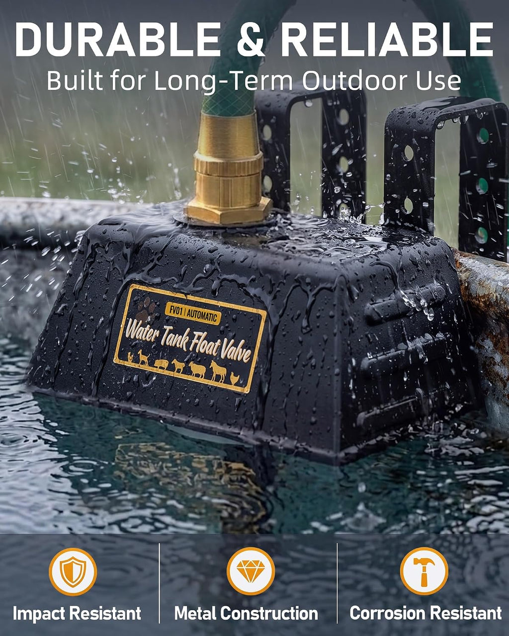 Automatic Water Trough Float Valve Suitable for 3/4" Female Water Connector | Patented Float Valve for Water Tank
