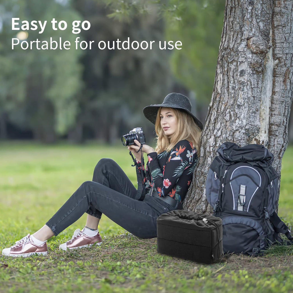 Shockproof Camera Photo Bag for SLR TLR Camera Insert Partition Padded Case,Can be Put Directly Into the SLR Camera