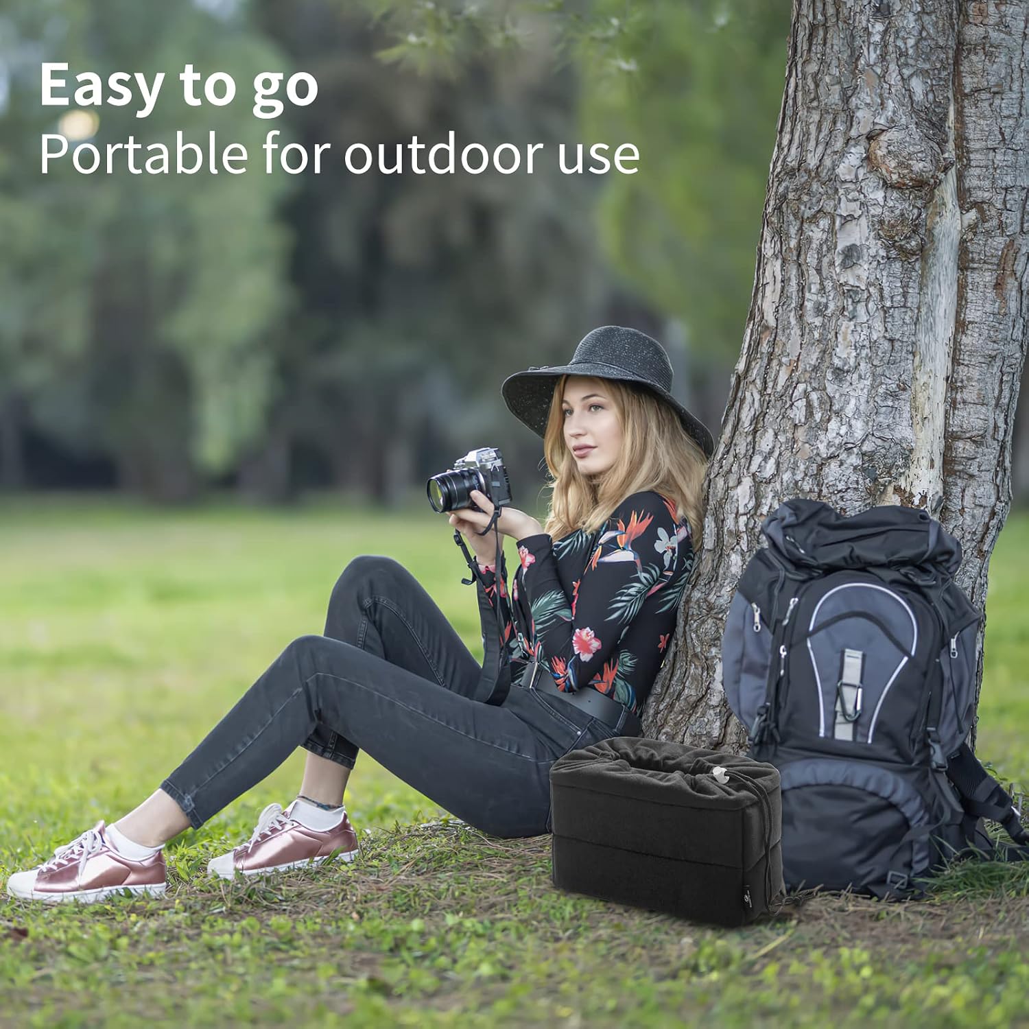 Shockproof Camera Photo Bag for SLR TLR Camera Insert Partition Padded Case,Can be Put Directly Into the SLR Camera