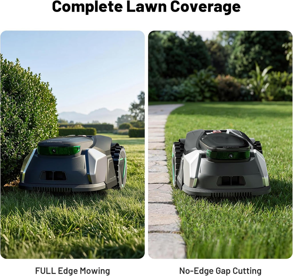 20V Brushless Robotic Lawn Mower | 1/8 Acre Coverage & 22° Slope Mastery | 0.8"-2.4" Adjustable Height, 2.4G
