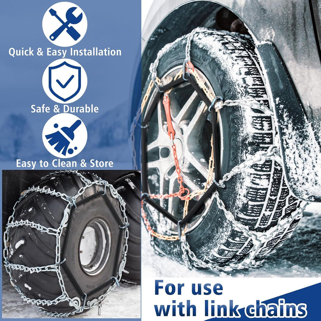 4 Pcs Light Truck Traction Chain Rubber Tightener Grip Light Truck/SUV Tire Tensioner Adjuster Tire Chain Tensioner