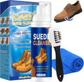 Suede Shoe Cleaner Kit 6.76 fl oz, No-Rinse Foam Shoe Cleaning Kit | Suede and Nubuck Shoe Cleaner with Brush and Cloth