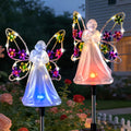 Angel Solar Lights for Cemetery Memorial Gift Grave Decorations Solar Angel Stake Lights Outdoor Waterproof Garden