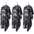 3 Pcs Professional Barber Cape for Adults,Hairdressing Salon Cape | Hairdresser Apron, Watertight Polyester, Easy
