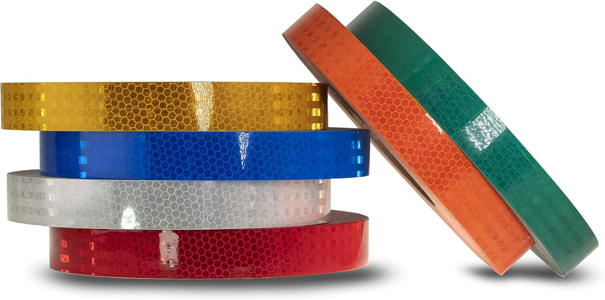High Intensity Retro Reflective Tape (HXREF) [1 Roll] 1" (25mm) x 10 yds Red