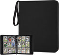 3 Ring 9 Pocket Zipper Card Binder, 720 Double Sided Standard PU Trading Card Album Folder for TCG & Sports Cards