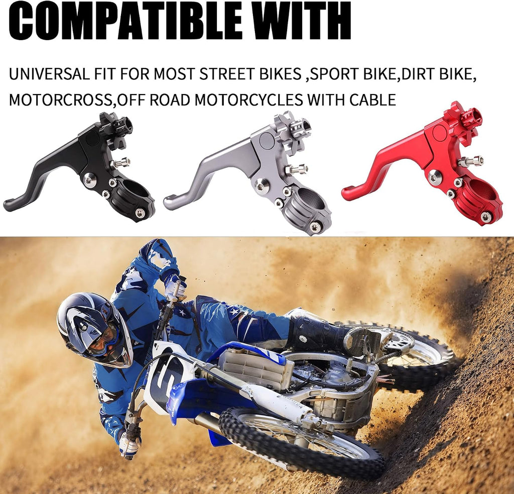 CNC Short Stunt Clutch Lever 22mm 7/8" Handlebar Universal Stunt Clutch Lever Motorcycle Dirt Bike for for CFR250R CFR450R CFR450X CFR250X XR250 (Black)