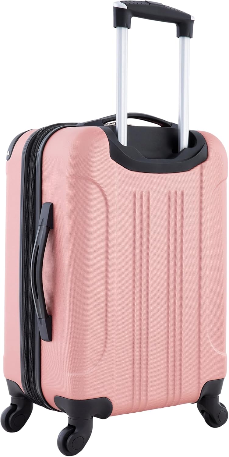 Chicago Hardside Expandable Spinner Luggage, Rose Gold, 22" Carry-On