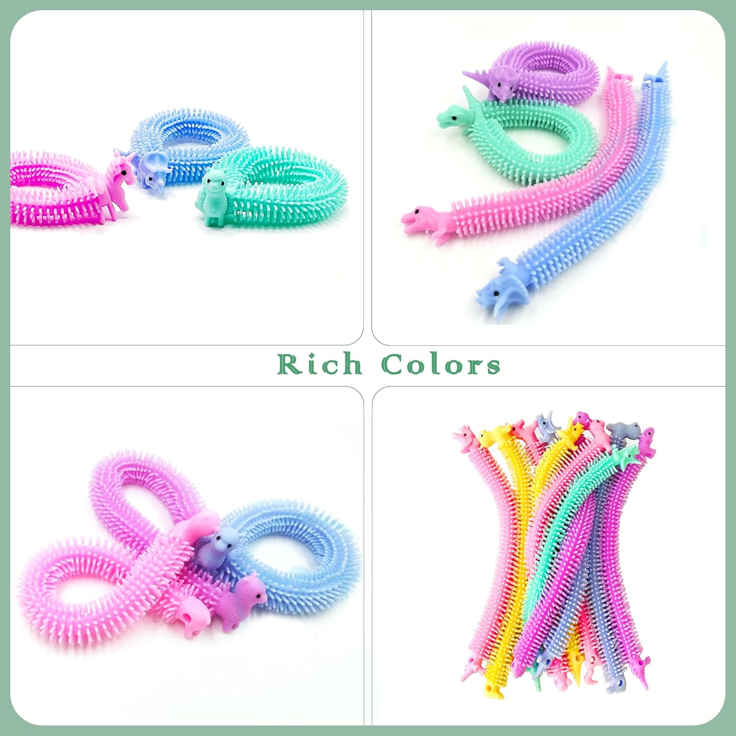 30 Pack Stretchy Strings Fidget Toys, Sensory Toys Bulk for Kids, Adults Stress Relief, Anti-Anxiety Autism Toys