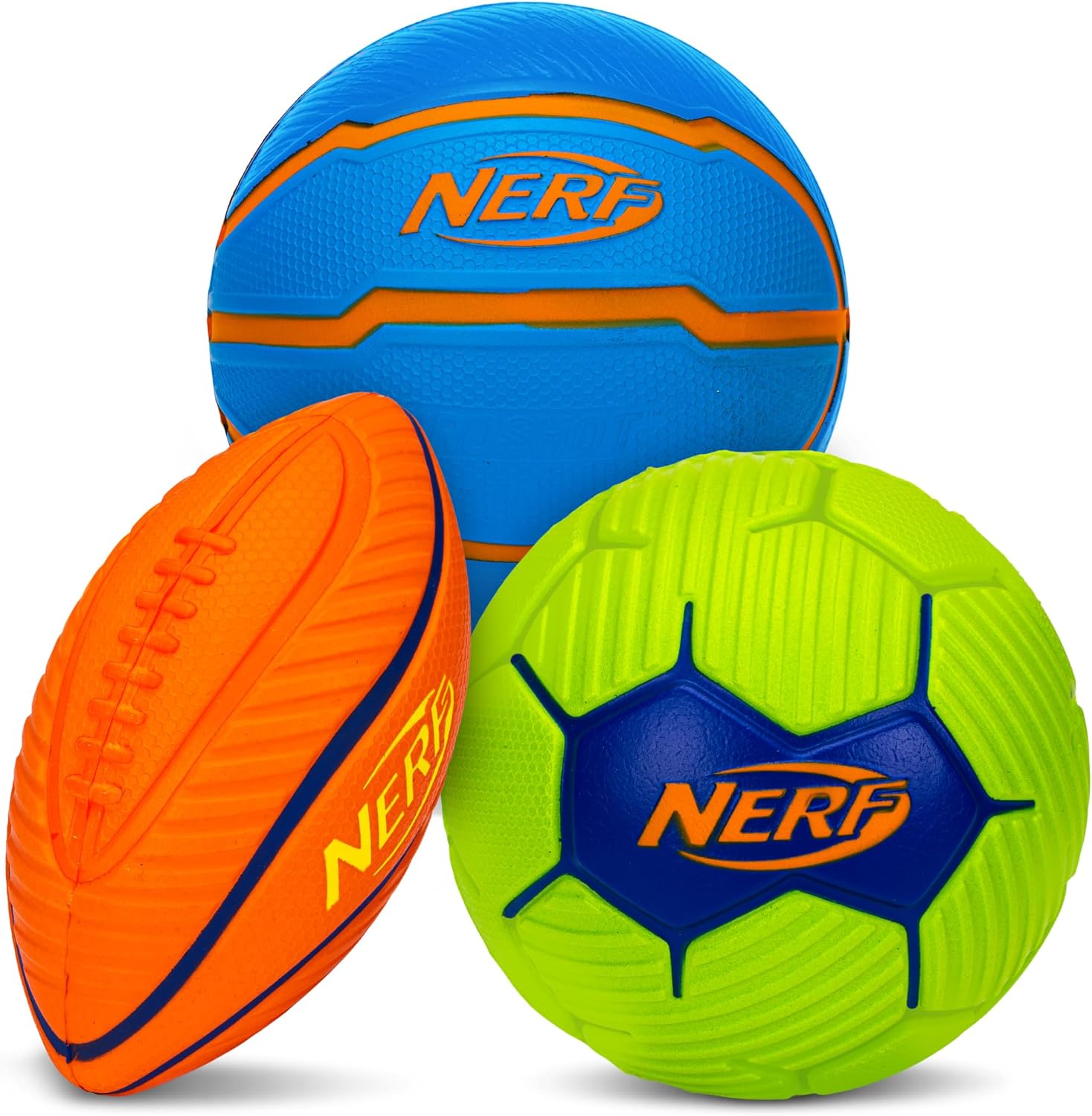 Mini Foam Sports Ball Set - Foam Football, Soccer Ball + Basketball Soft Sports Toy for Kids