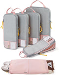 6 Set /4 Set/2 Set Compression Packing Cubes for Travel, Lightweight Luggage Organizer Bags, Durable Space Saver Bags